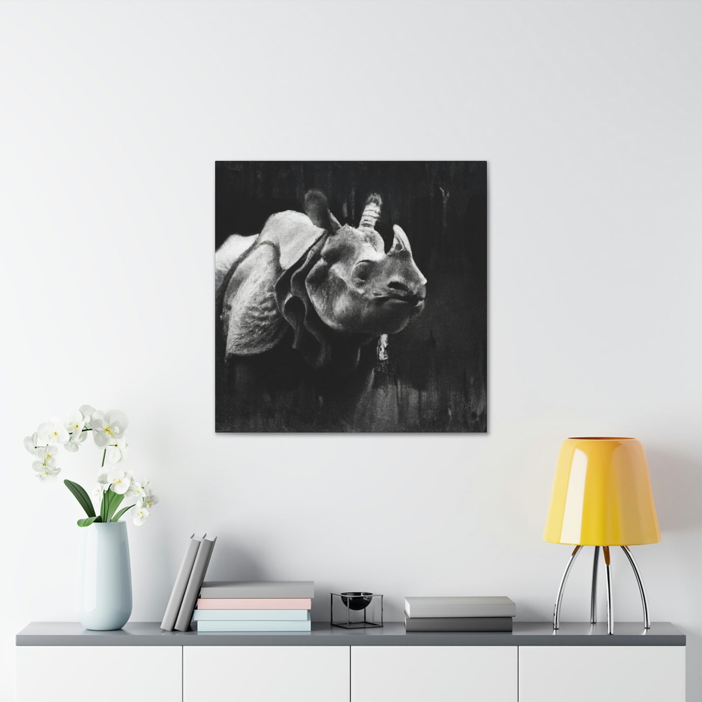 Rhino Majestic Splendor - Canvas