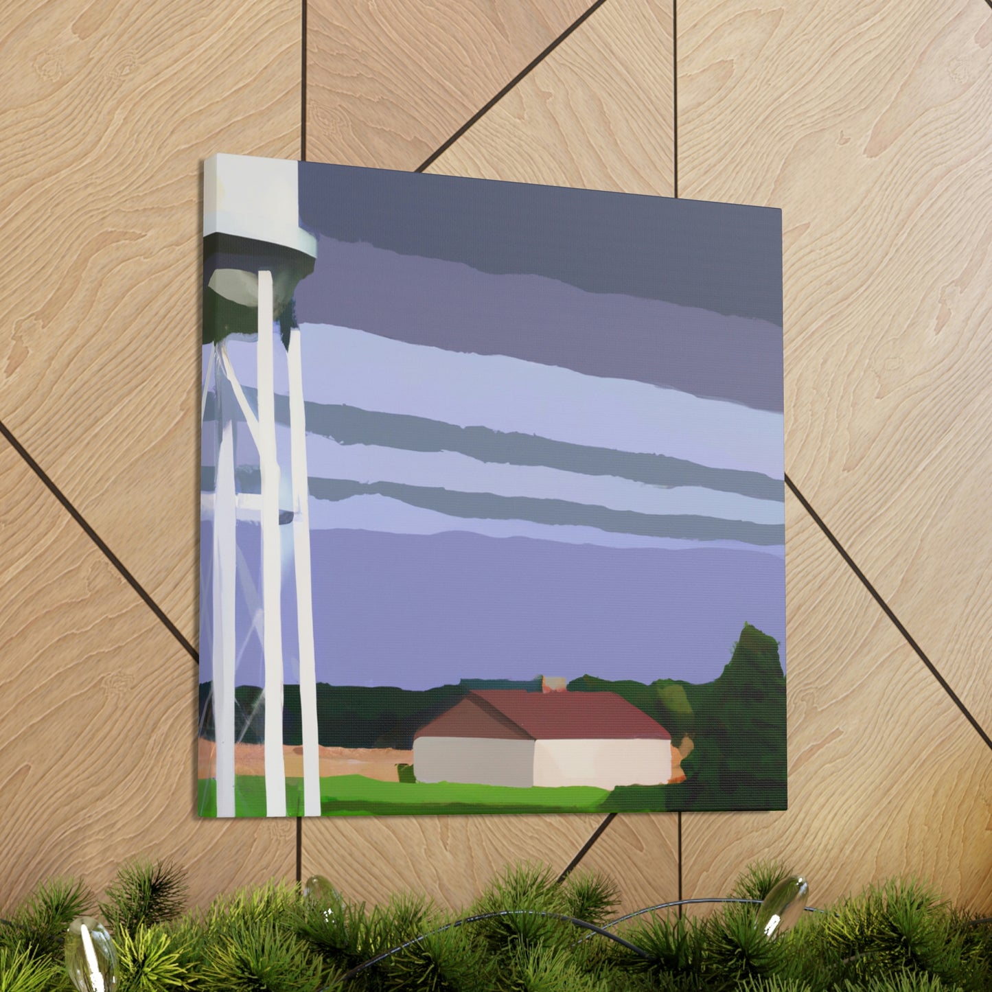 "Water Tower Elegance Abounds" - Canvas