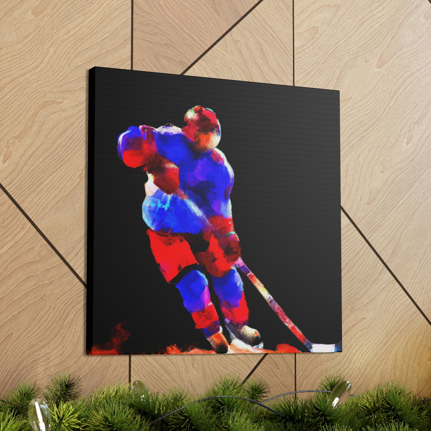 Hockey on Ice Art - Canvas