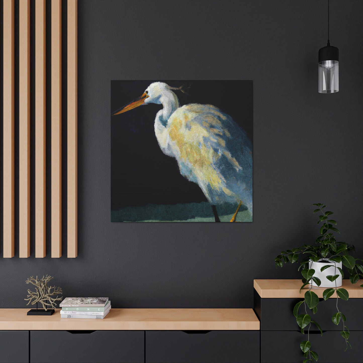 Snowy Egret Serenity - Canvas