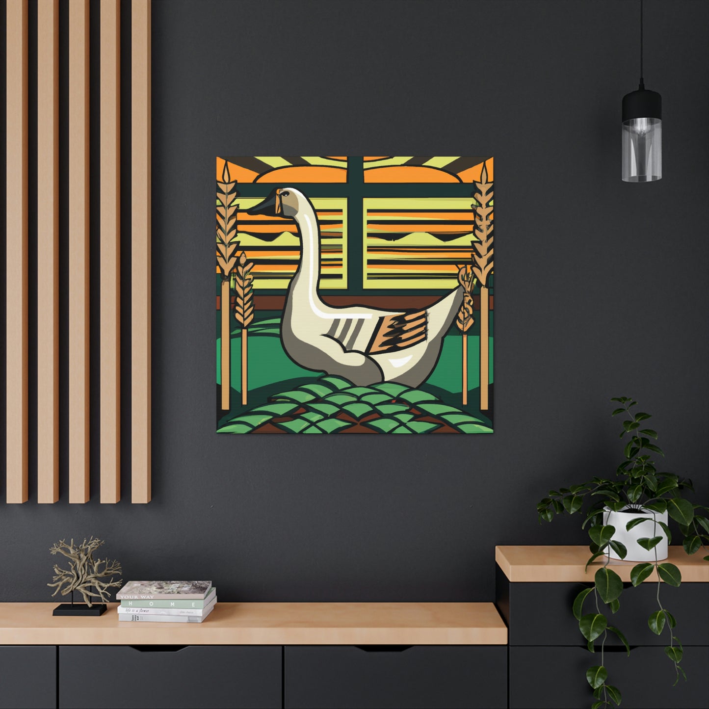 "Glorious Goosicle Art Deco" - Canvas