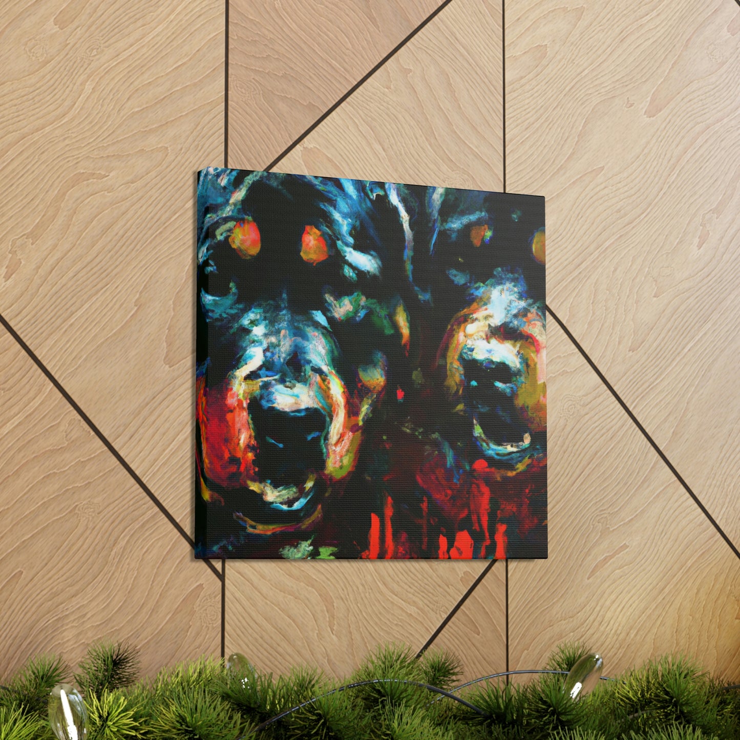 "Rottweiler in Impressionism" - Canvas