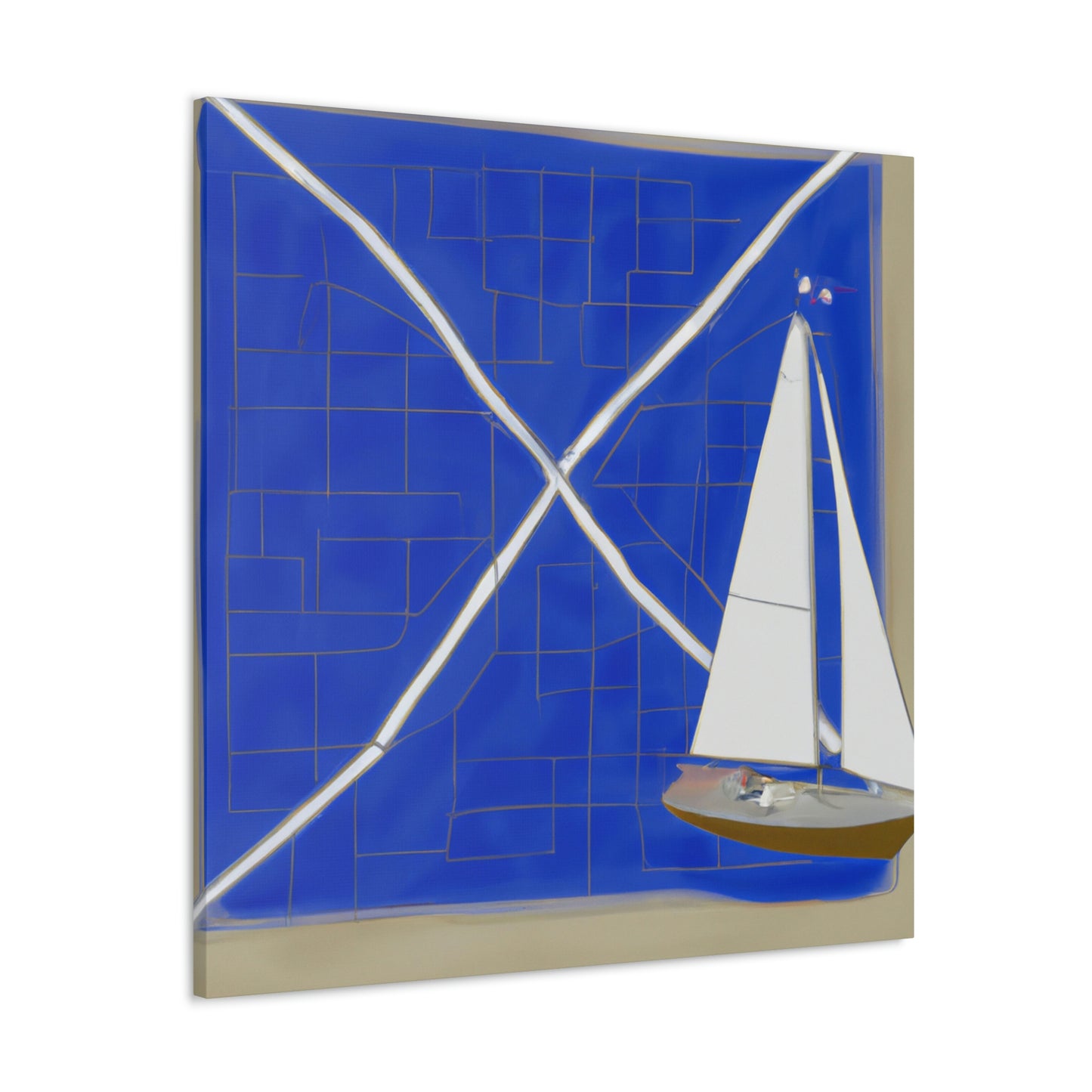 Nautical Minimalism Chart - Canvas