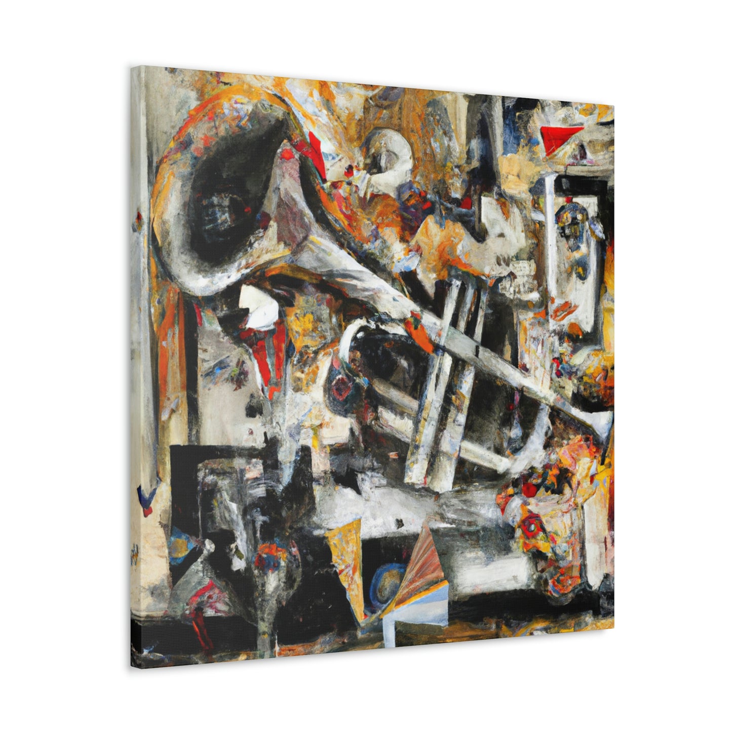 Trombone in Abstraction - Canvas