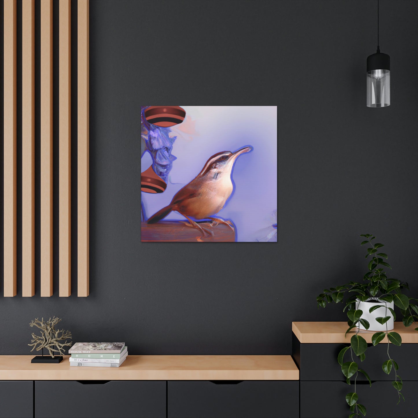 Carolina Wren Reflection - Canvas