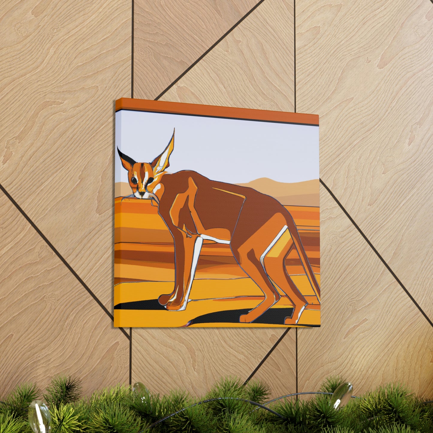 Caracal's Midnight Glamour - Canvas