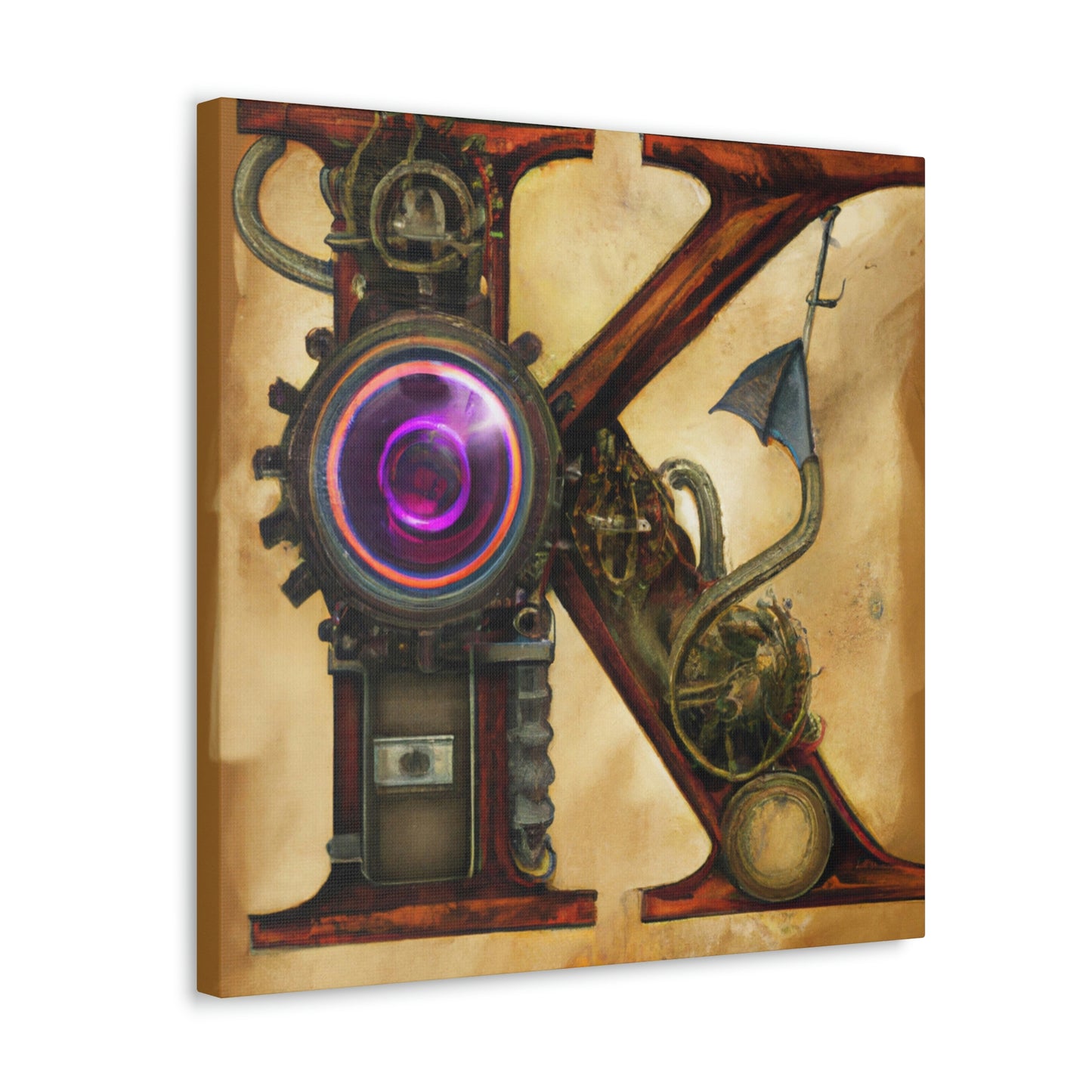 "Steampunk K. Portrait" - Canvas