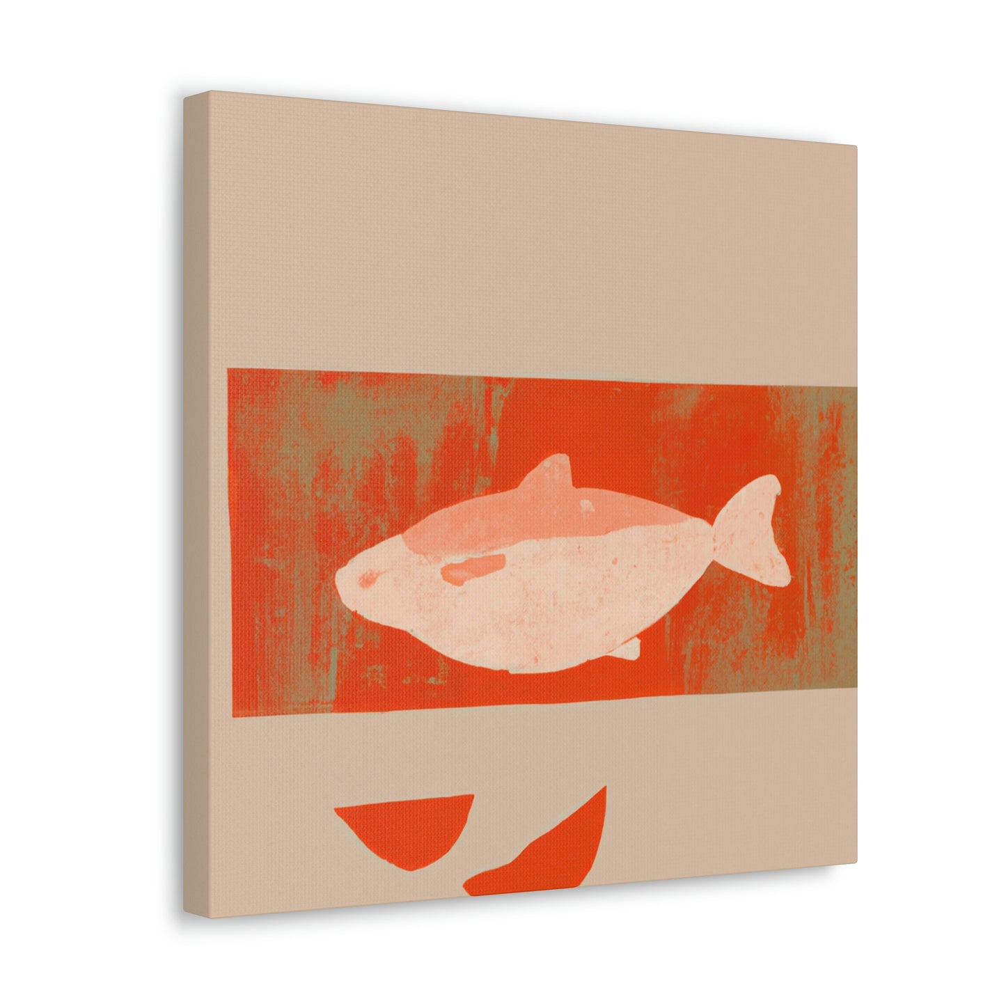 "Salmon in Simplicity" - Canvas