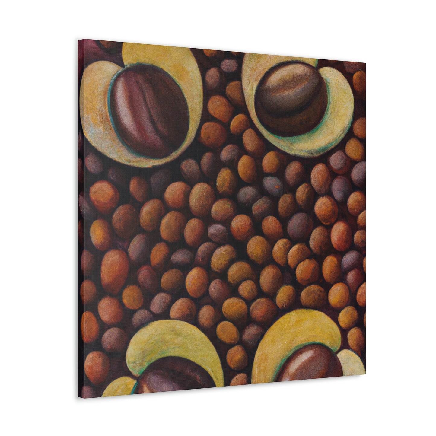 "Coffee Bean Harvesting" - Canvas