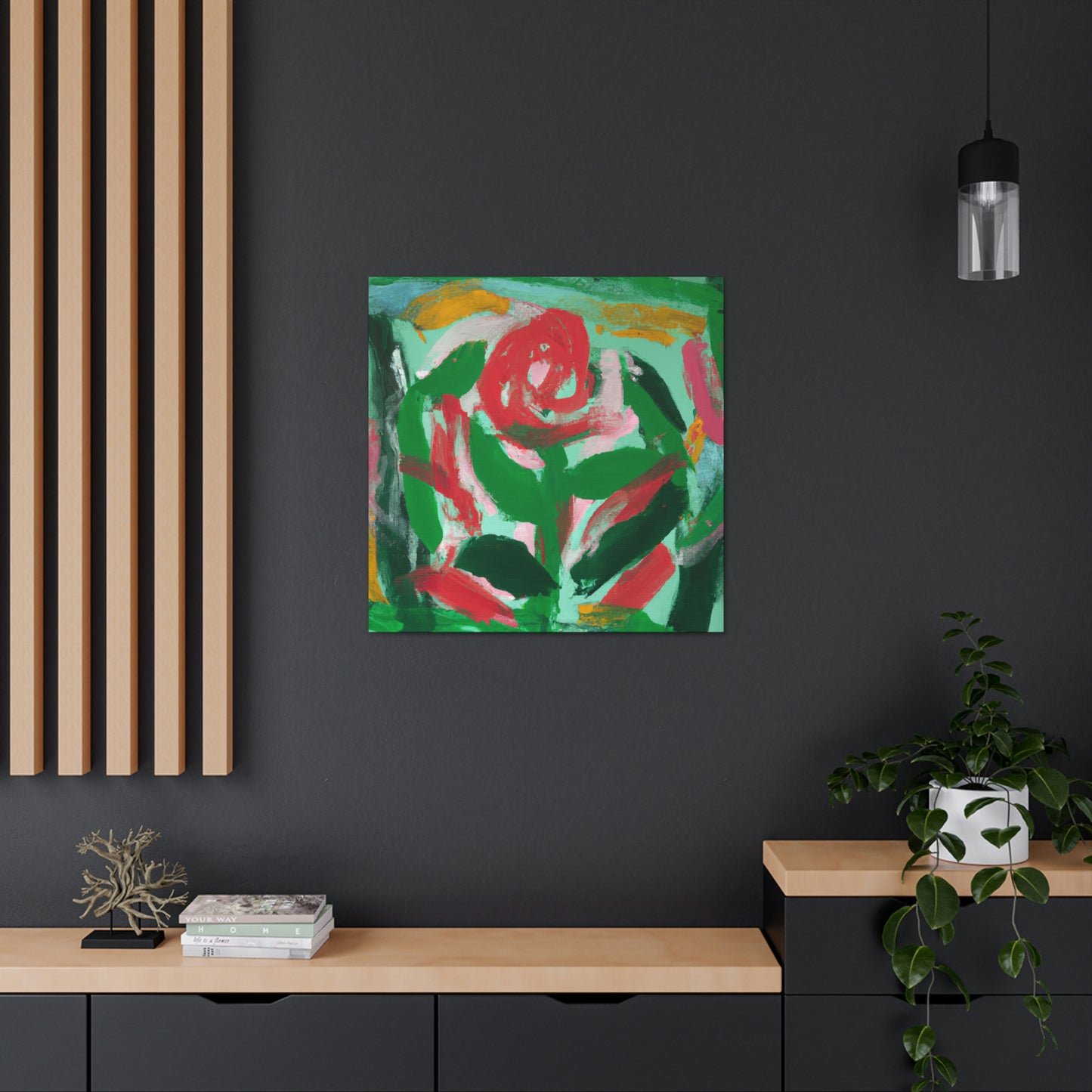 "Rose in Expressionism Era" - Canvas