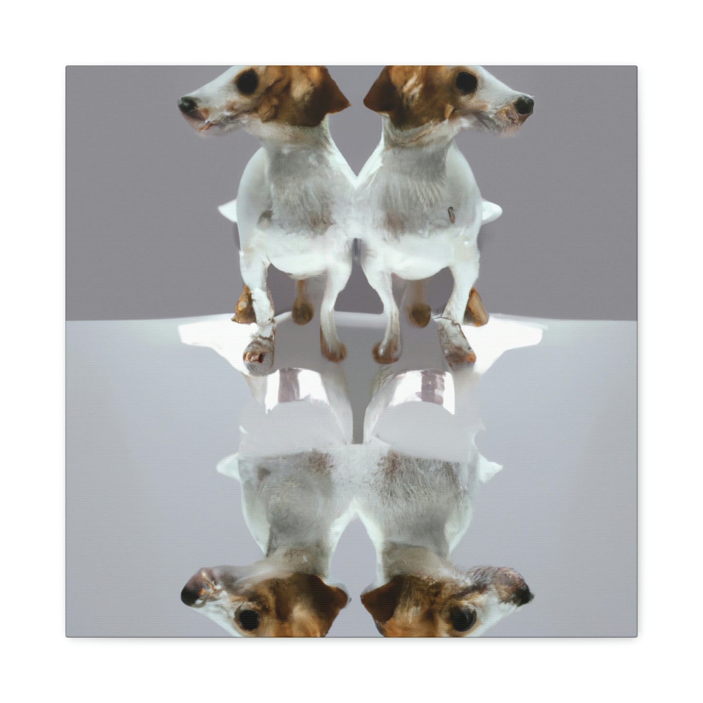 "Minimalist Jack Russell Pup" - Canvas