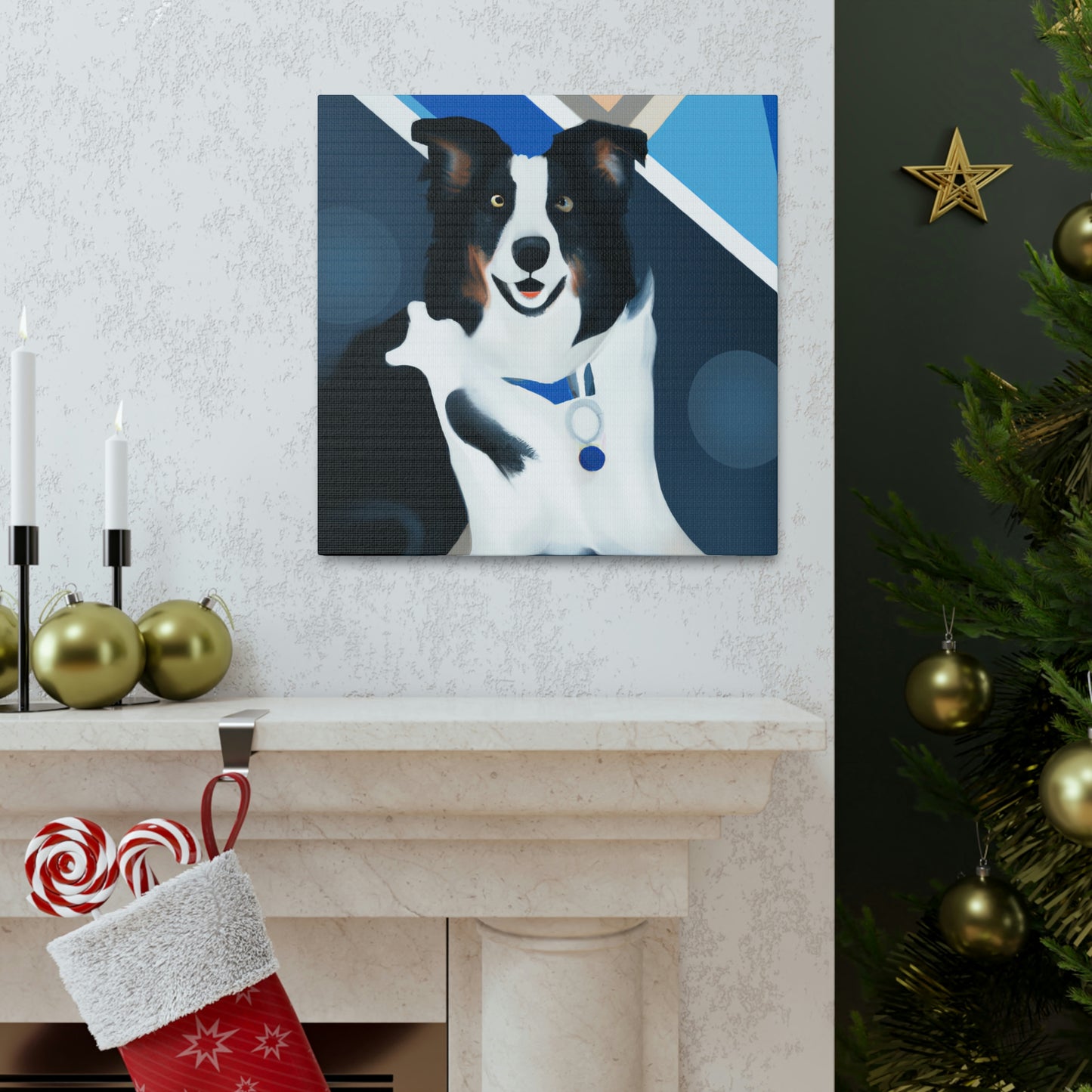 Border Collie Brilliance - Canvas