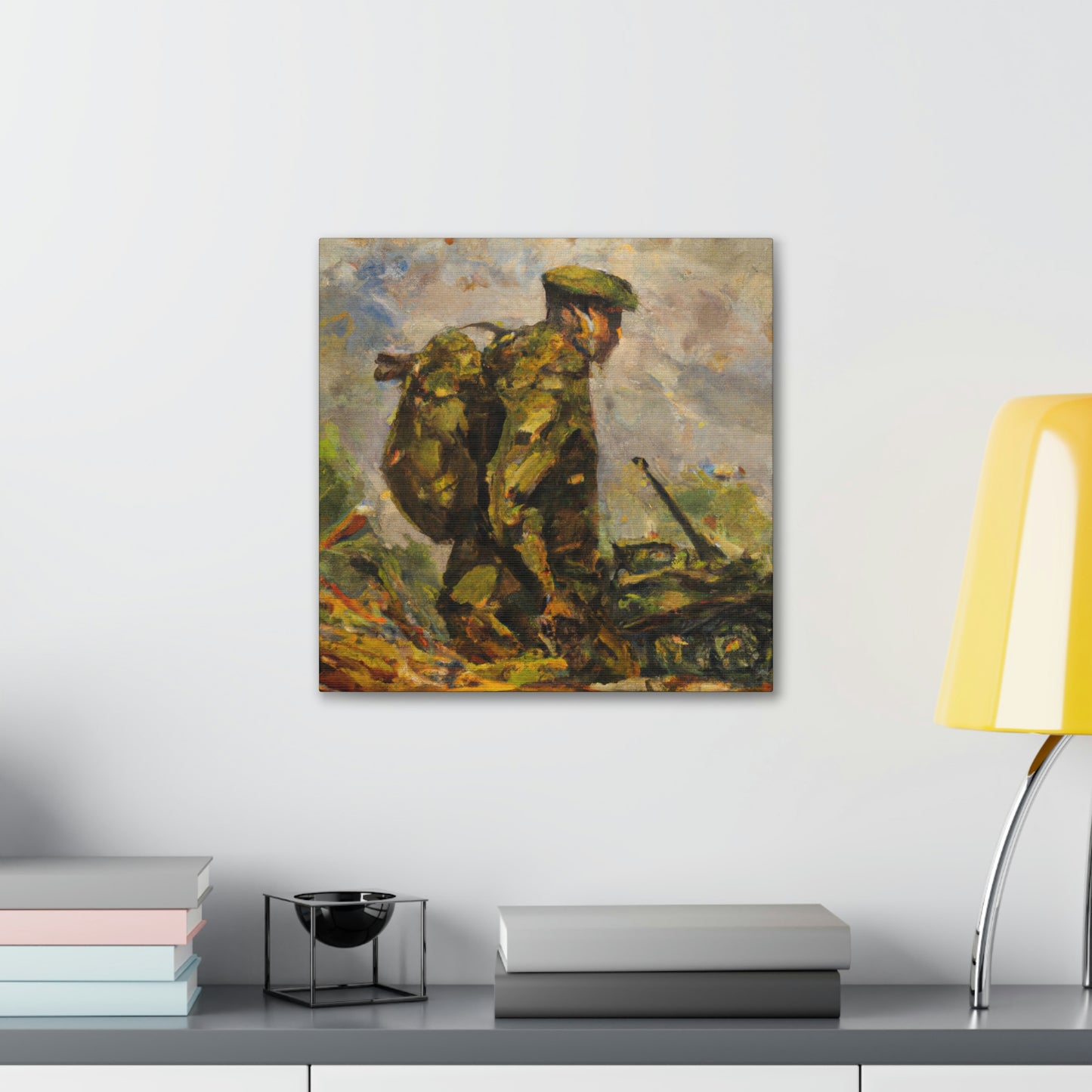 "The Gallant Artilleryman" - Canvas