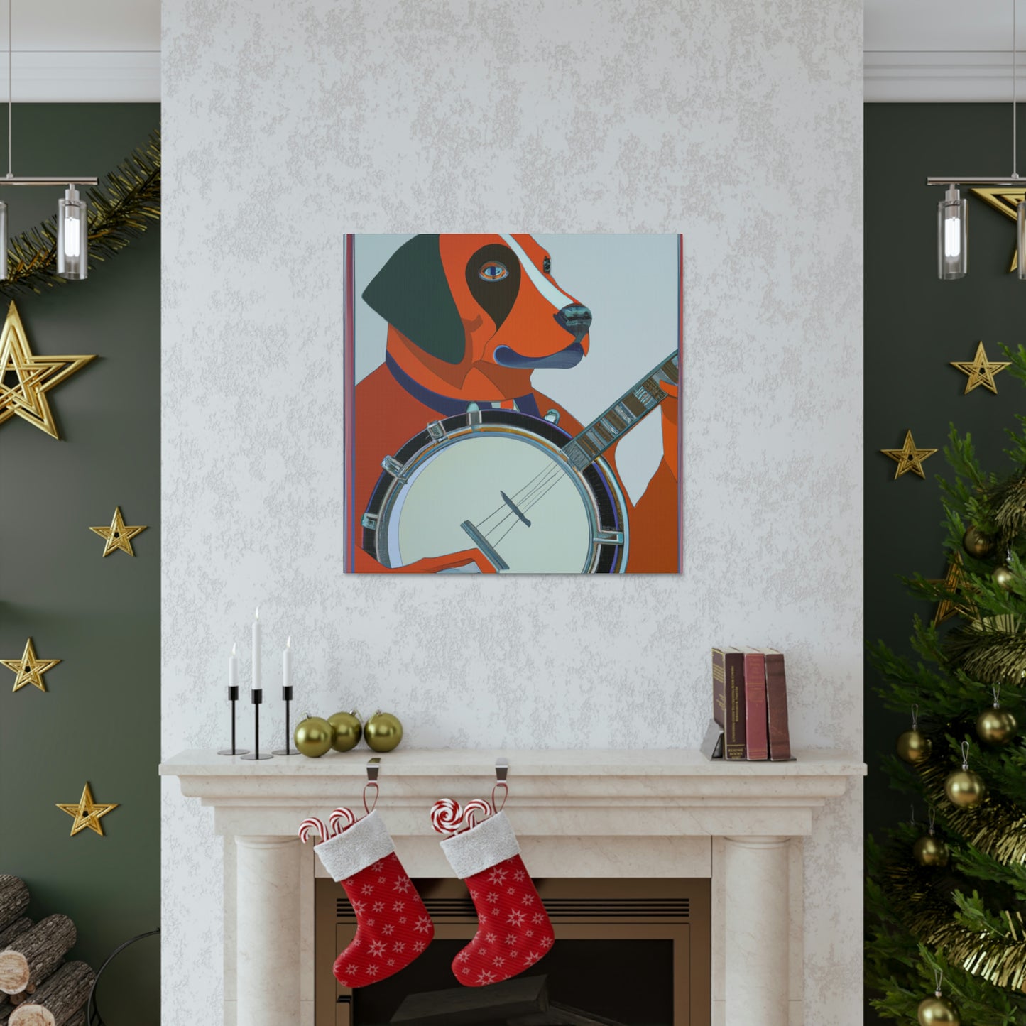 "Banjo's Glittering Strum" - Canvas