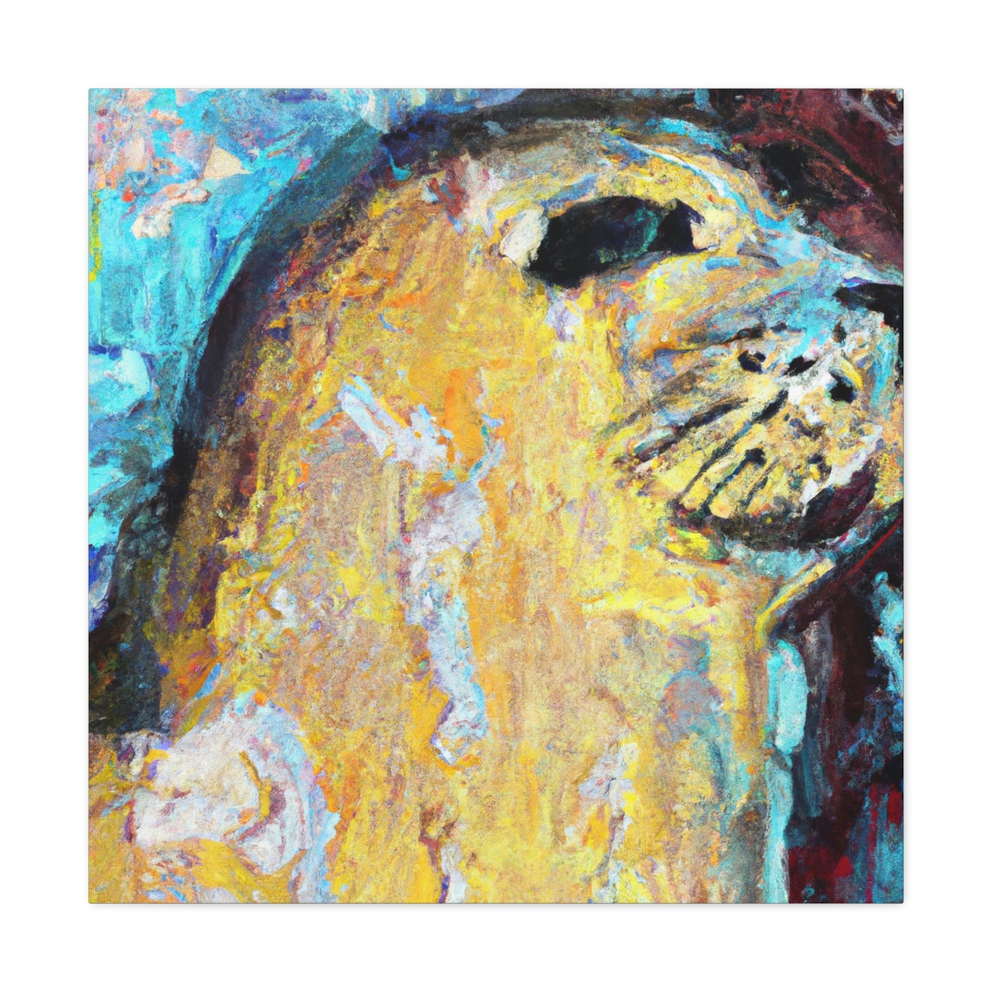 "Seal in Expressionism" - Canvas