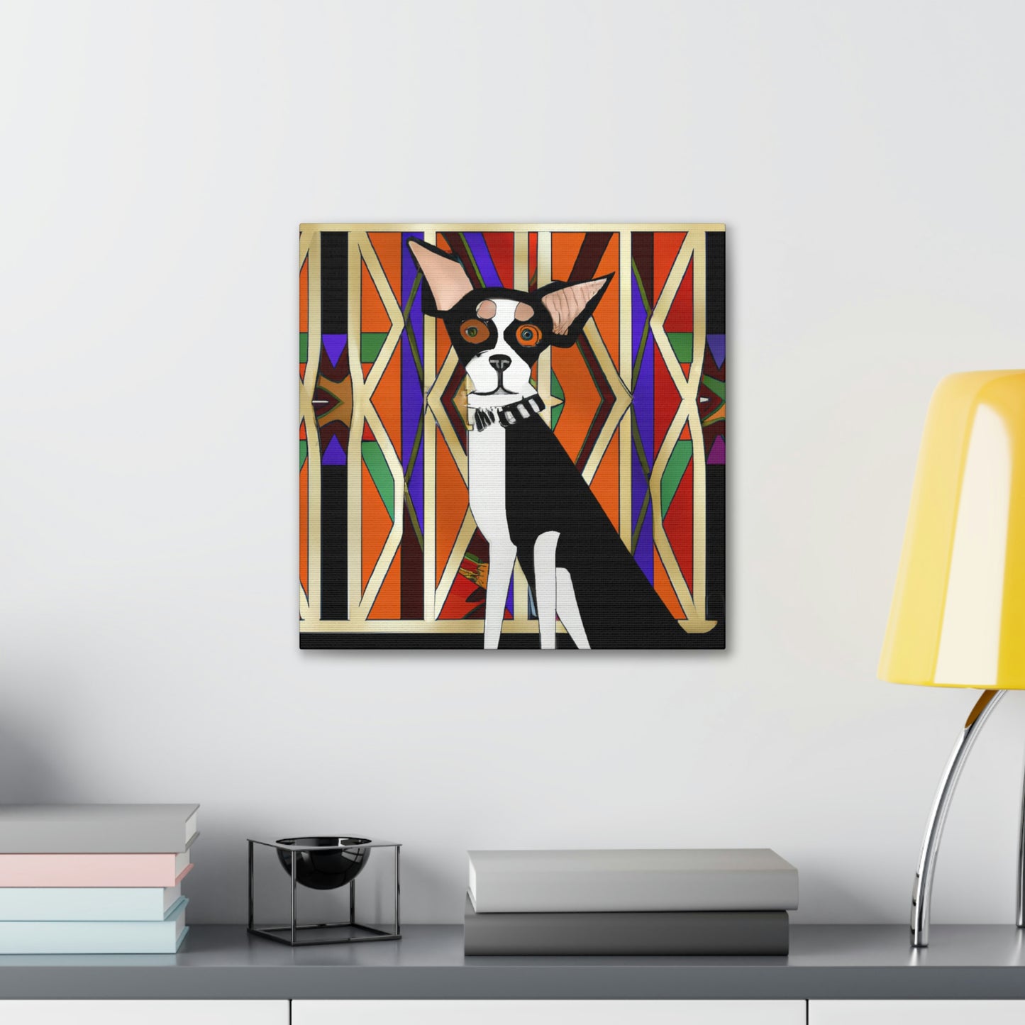 "Chihuahua Through Deco" - Canvas