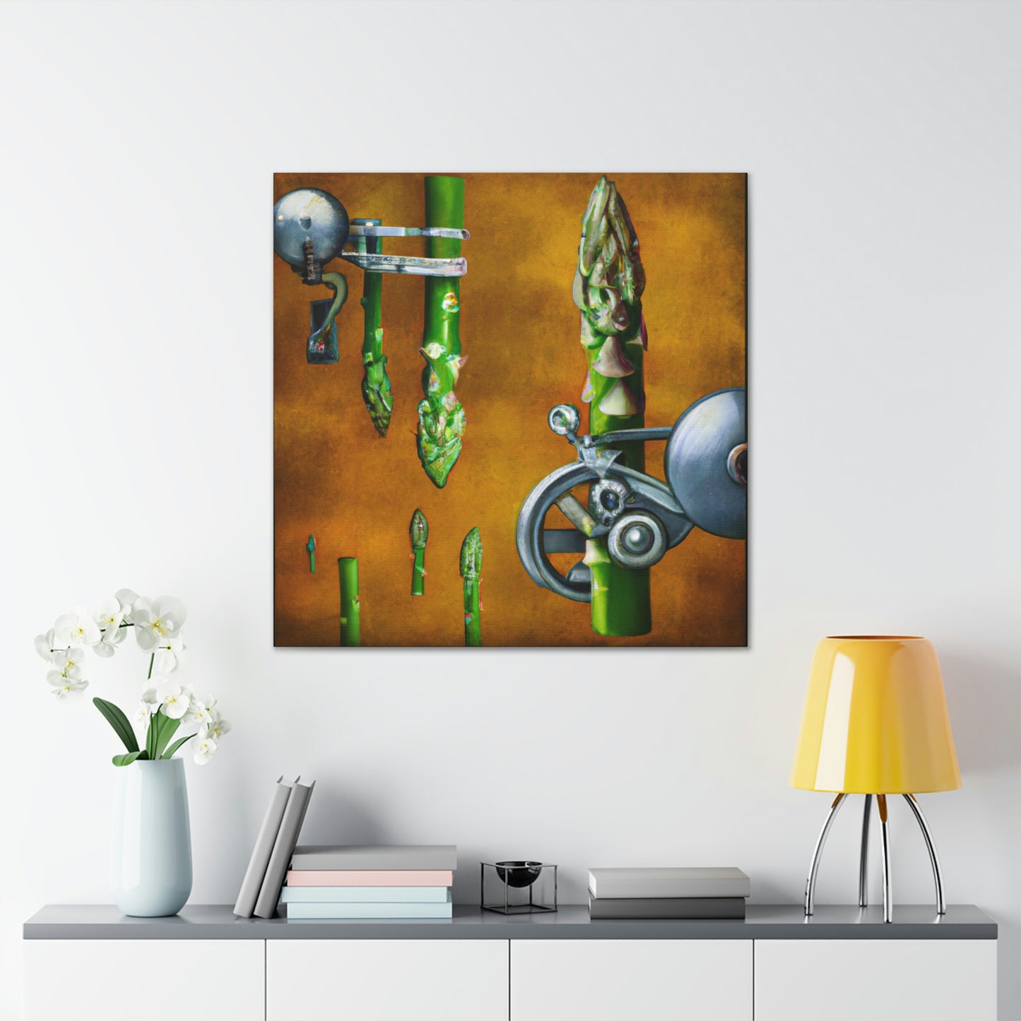 Asparagus in Steampunk - Canvas