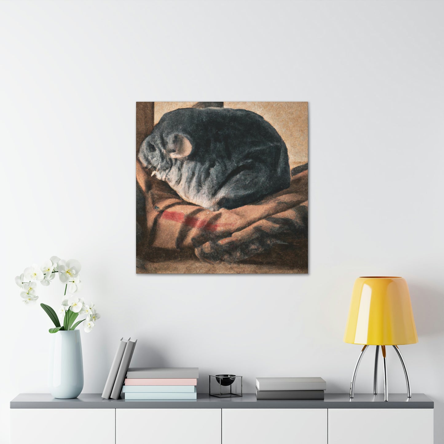 "Chinchilla in Dreamscapes" - Canvas