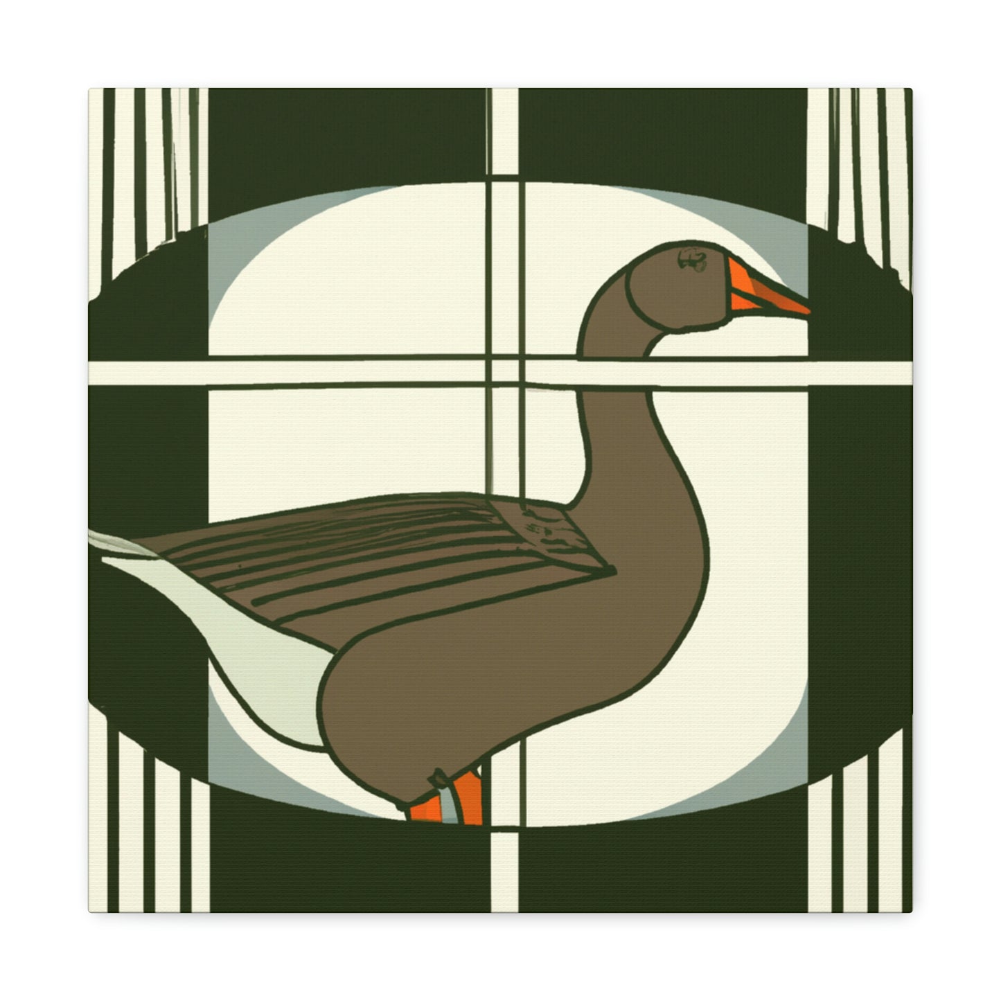 Goose in Deco Style - Canvas