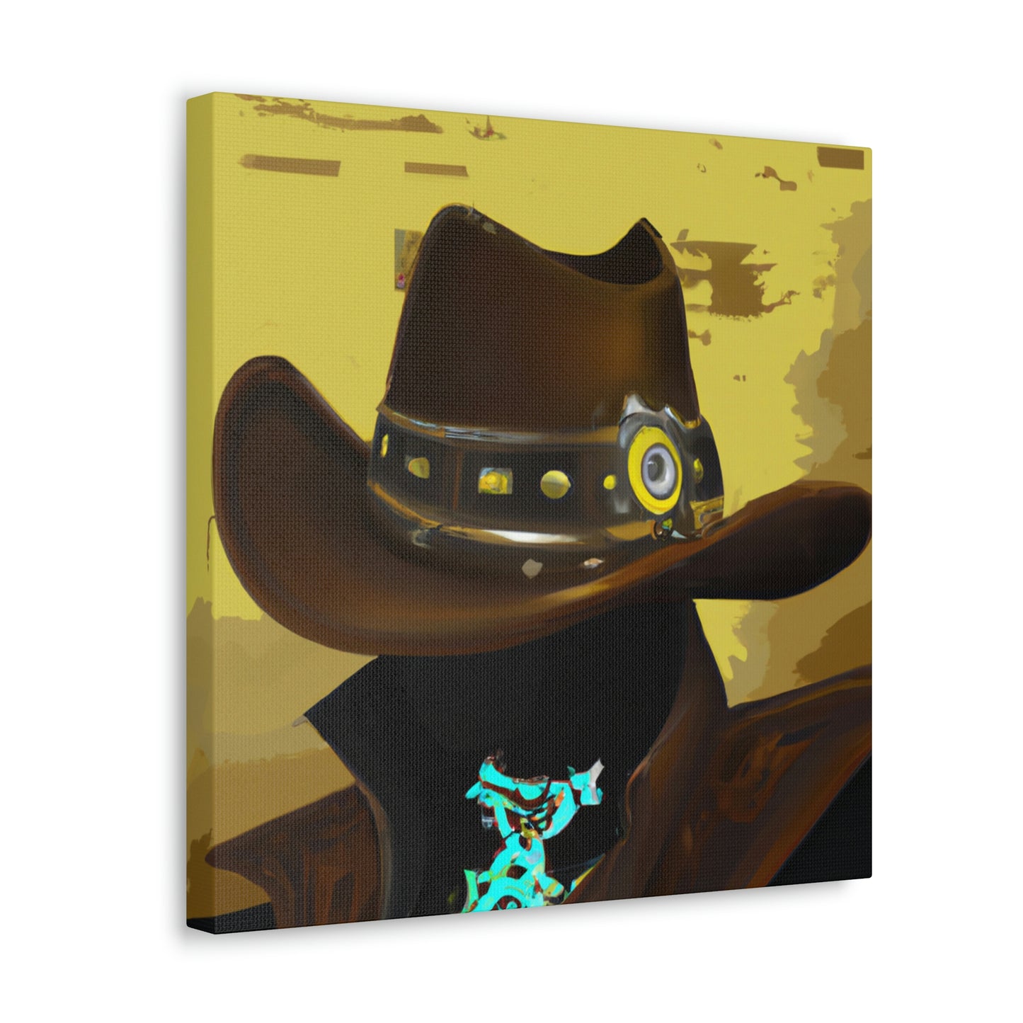 Cowboy in Steampunk Gear - Canvas