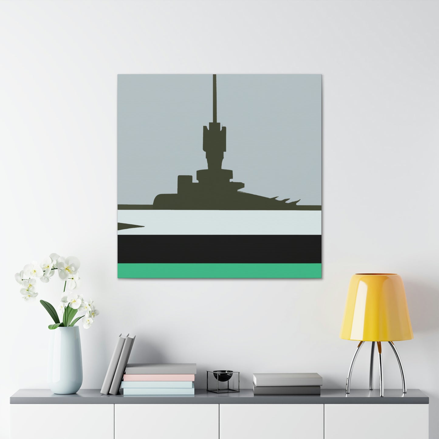 "Battleship Minimalism" - Canvas