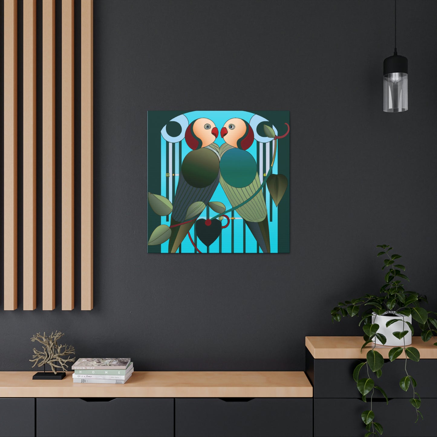 Lovers in Art Deco - Canvas