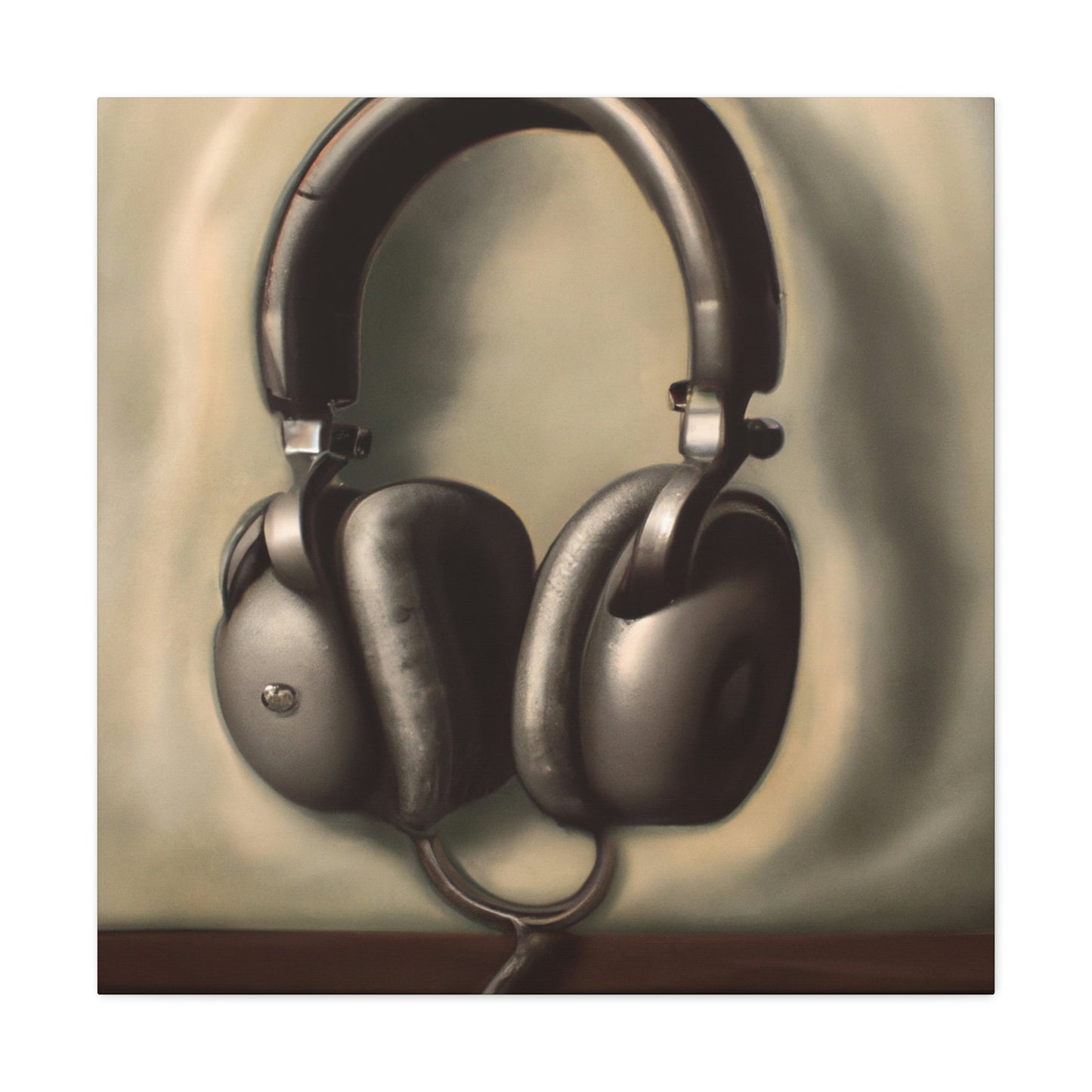 "Headphones on a Cloud" - Canvas