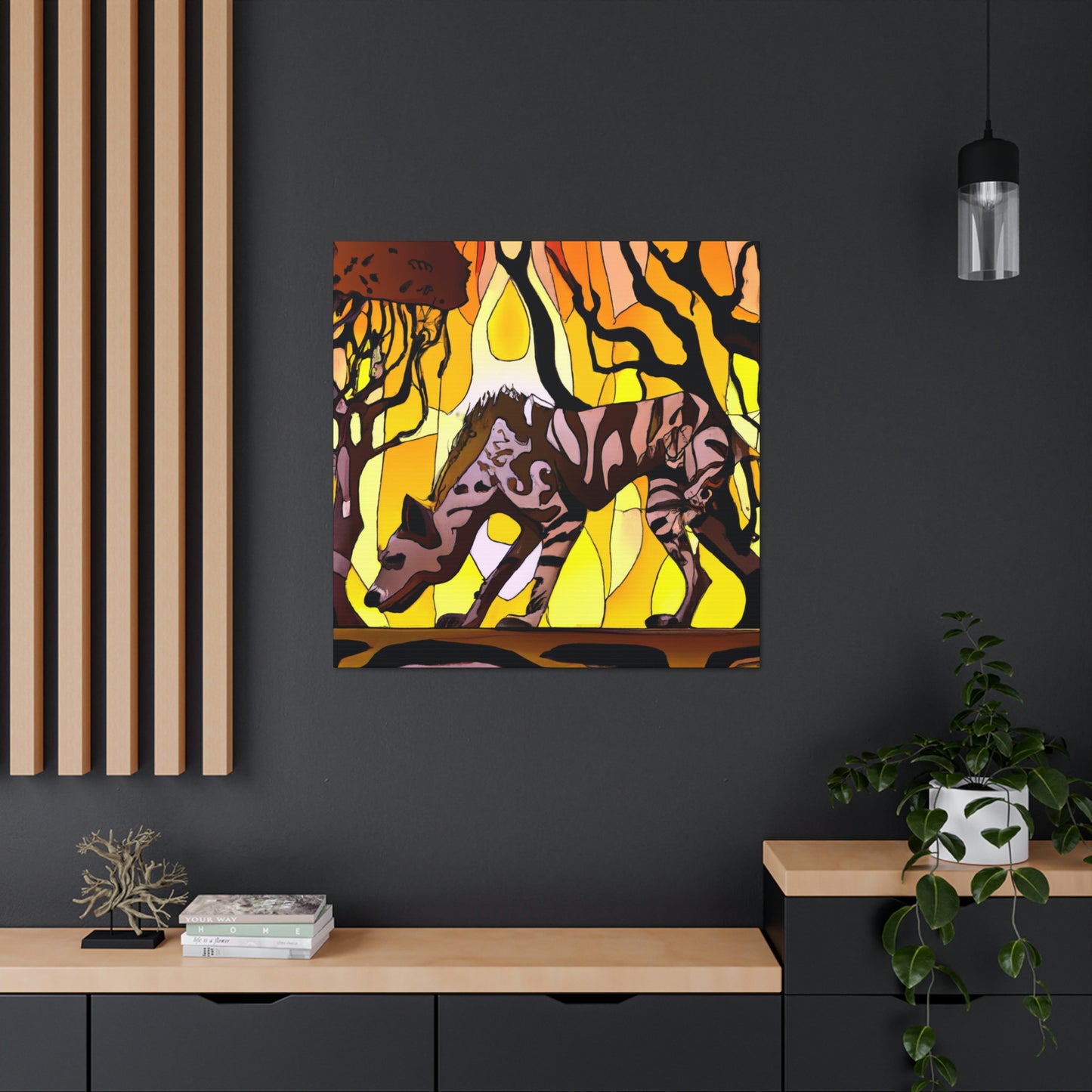 "Hyena's Golden Glee" - Canvas