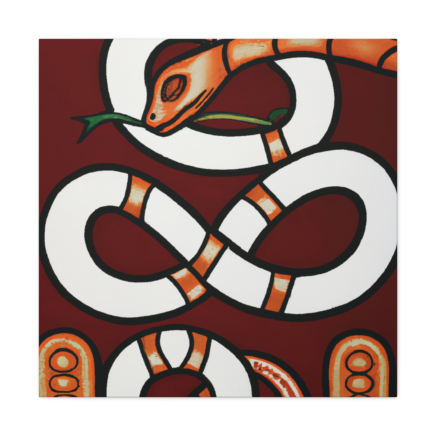 "Slithering Art Deco" - Canvas