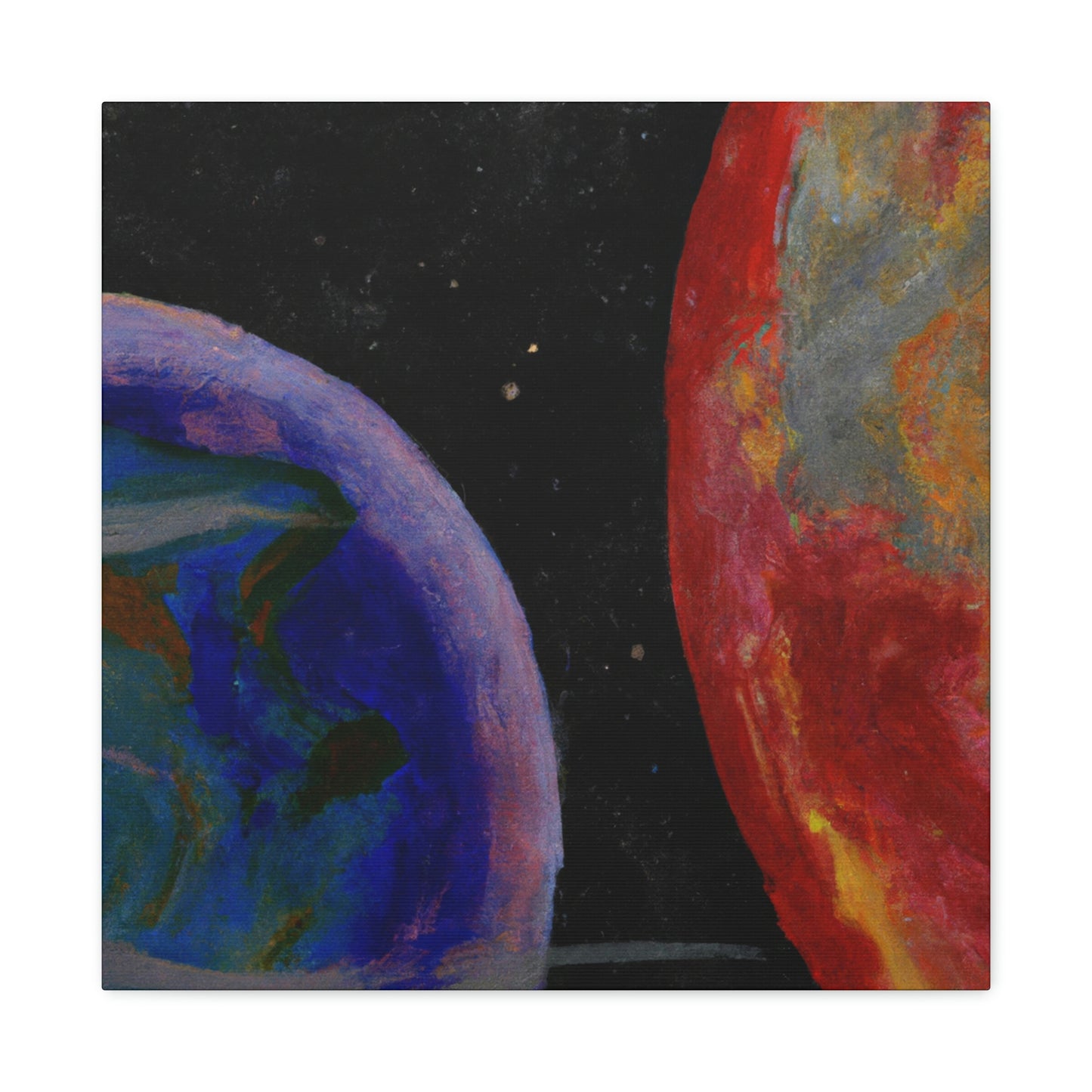 Earth's Cosmic Colors - Canvas