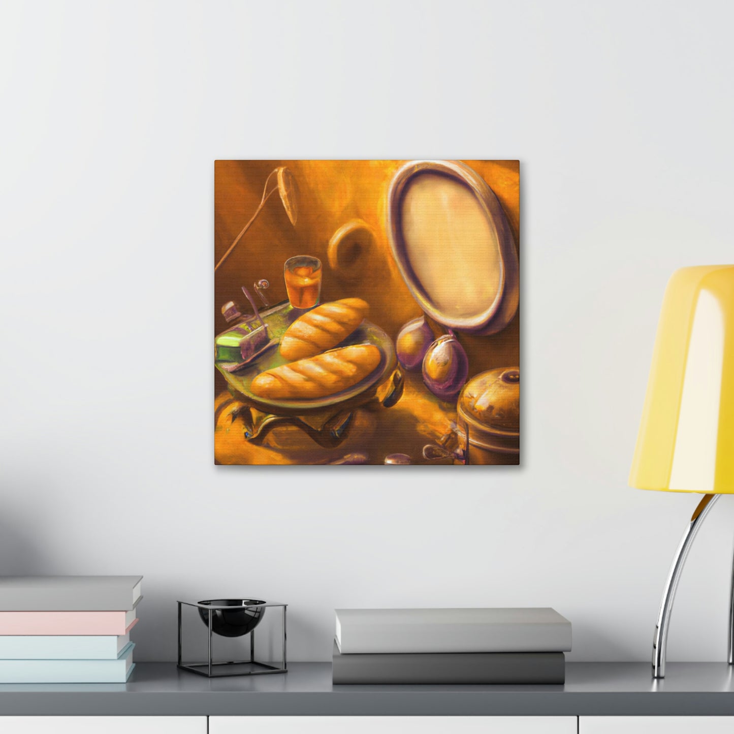 "Steampunk Bread Ablaze" - Canvas