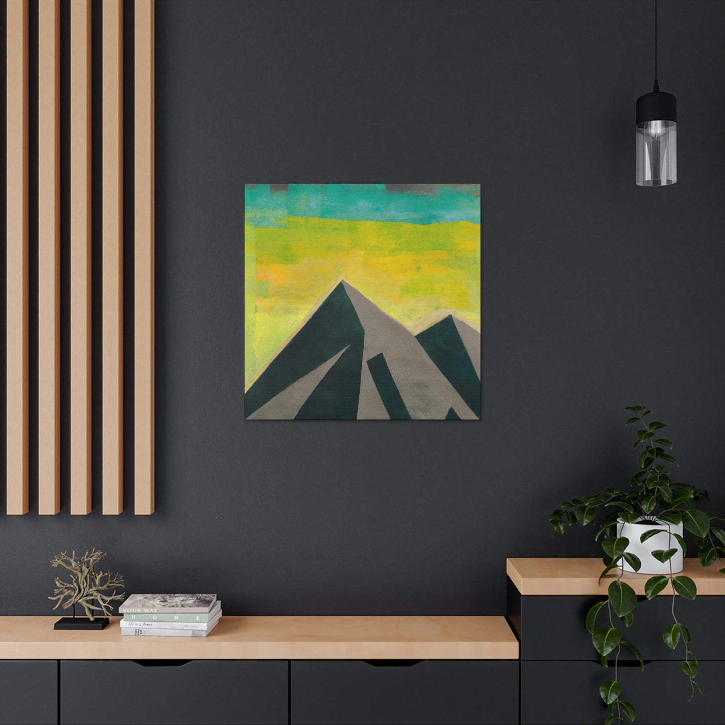 "Mountains in Moonlight" - Canvas