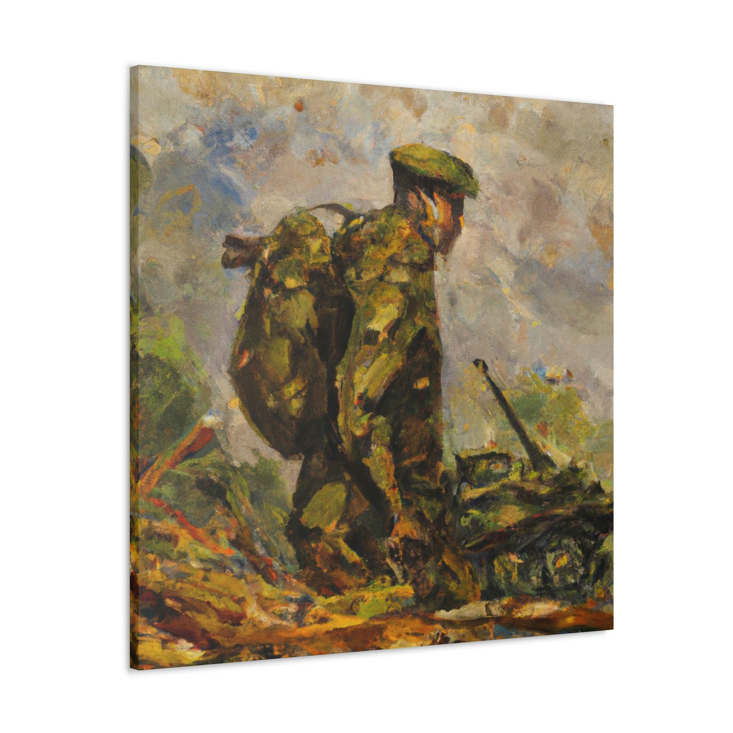 "The Gallant Artilleryman" - Canvas