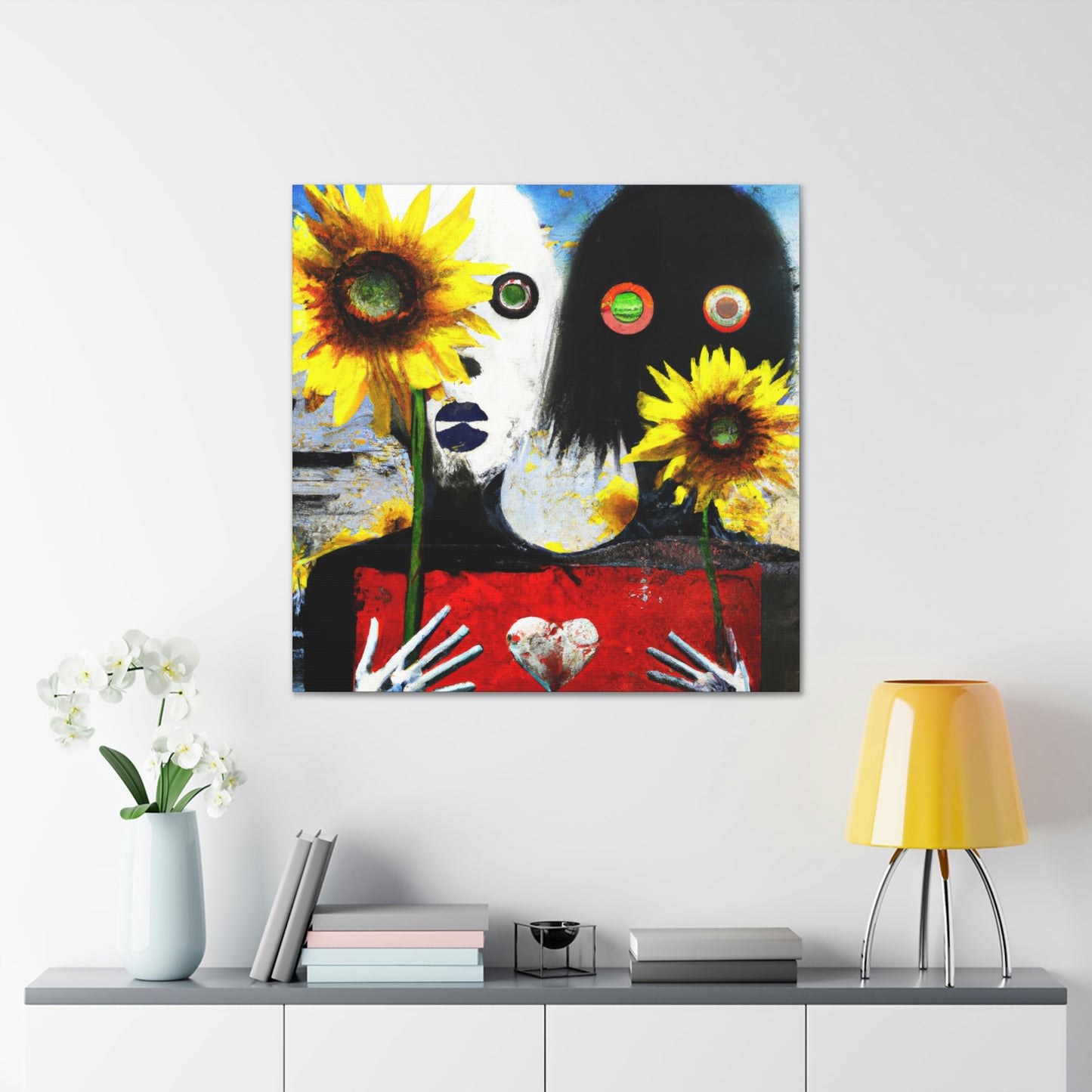 "Love and Sunflowers Bloom" - Canvas