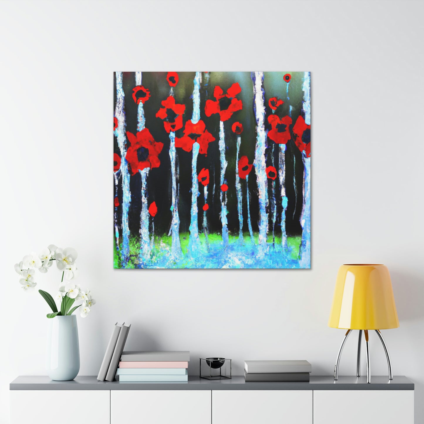 Poppy in Abstracted Freedom - Canvas