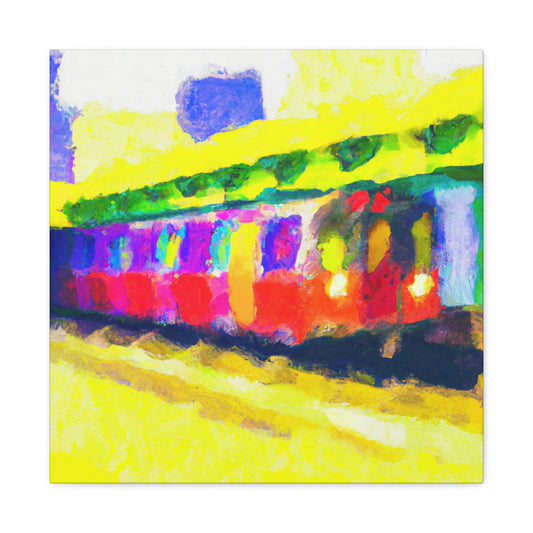 Subway Impressionism Scene - Canvas