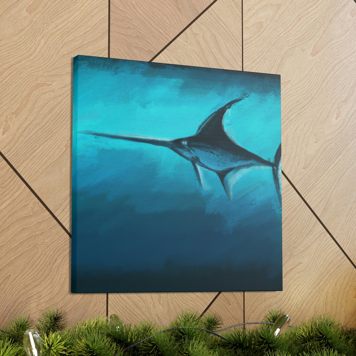 "Swordfish in Moonlight" - Canvas