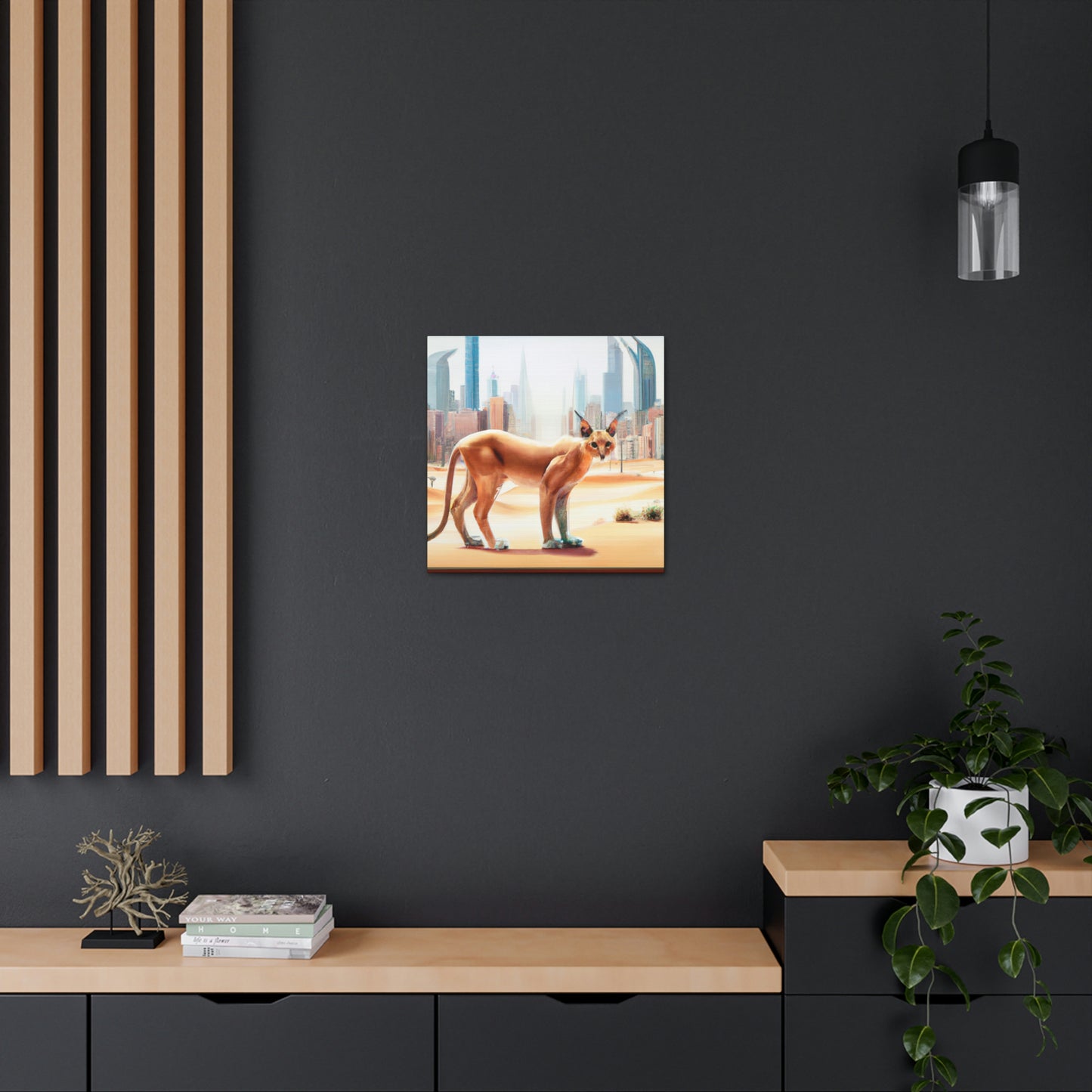 "Caracal in the City" - Canvas