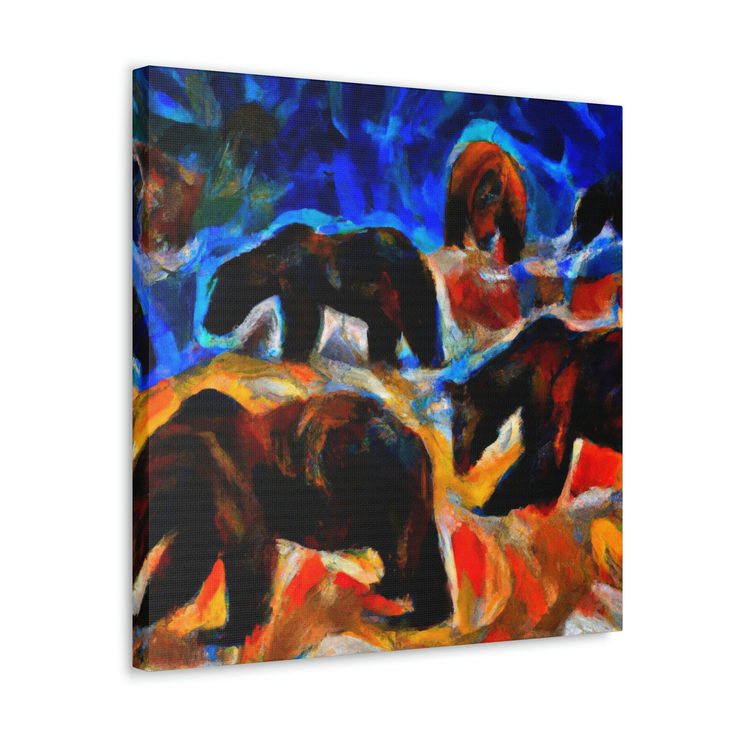 Grizzlies in Expressionism - Canvas