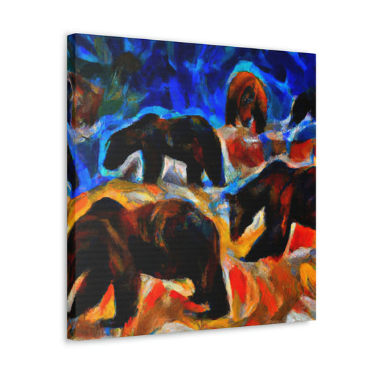 Grizzlies in Expressionism - Canvas