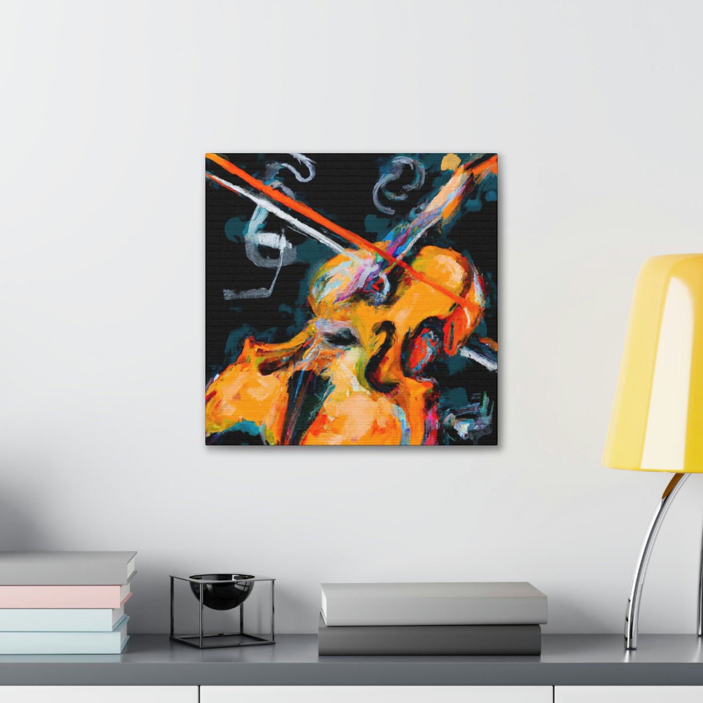 "Vibrant Violin Melody" - Canvas