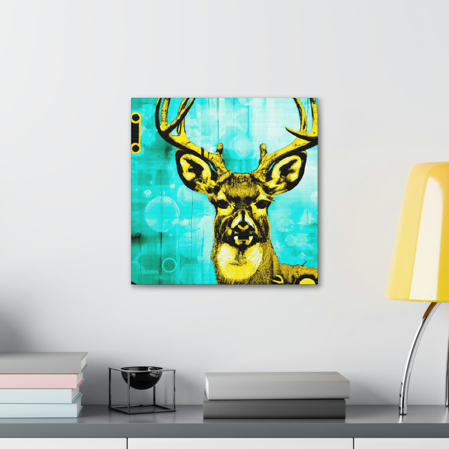 "Deer on a Steam Train" - Canvas