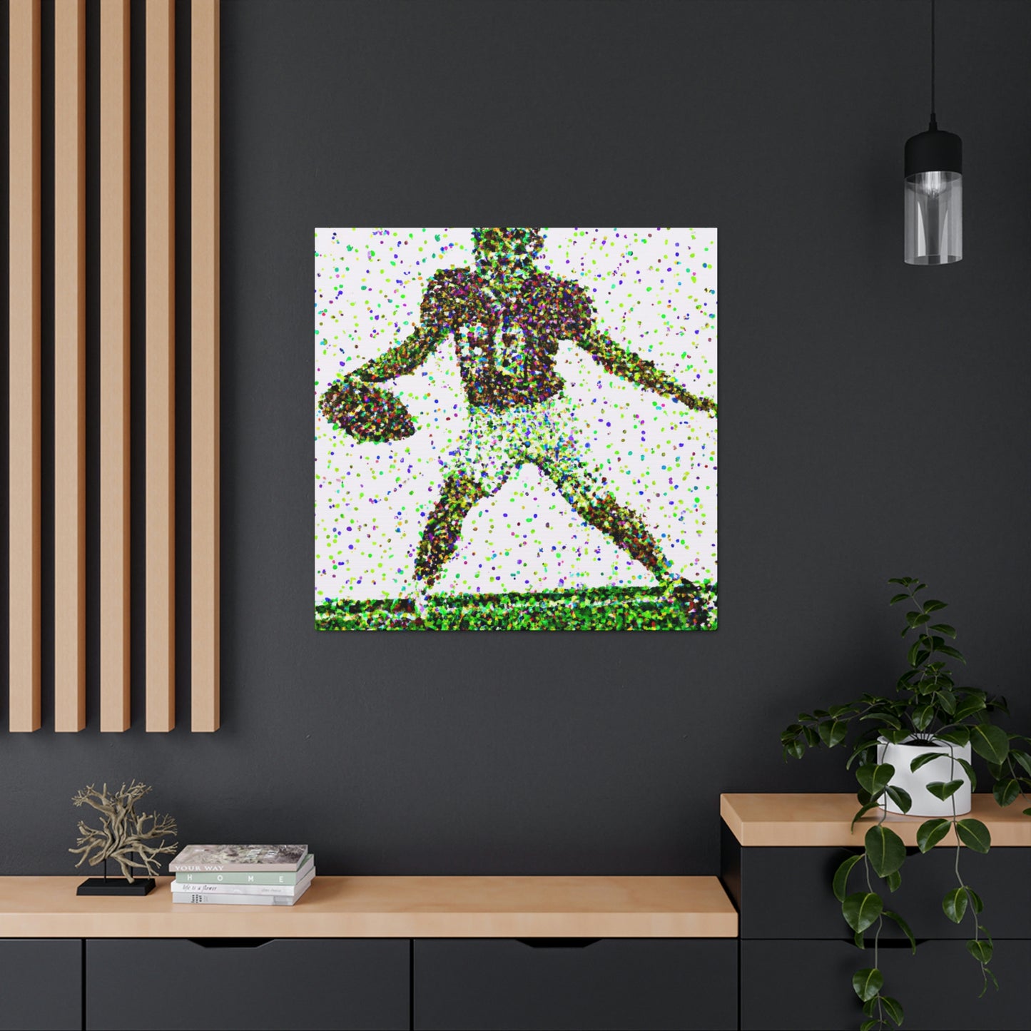 Football in Pointillism - Canvas