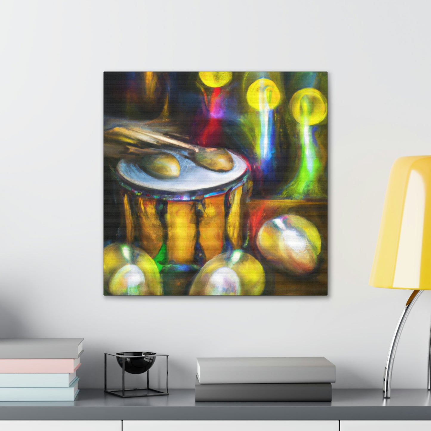 Bongos in Moonlight. - Canvas