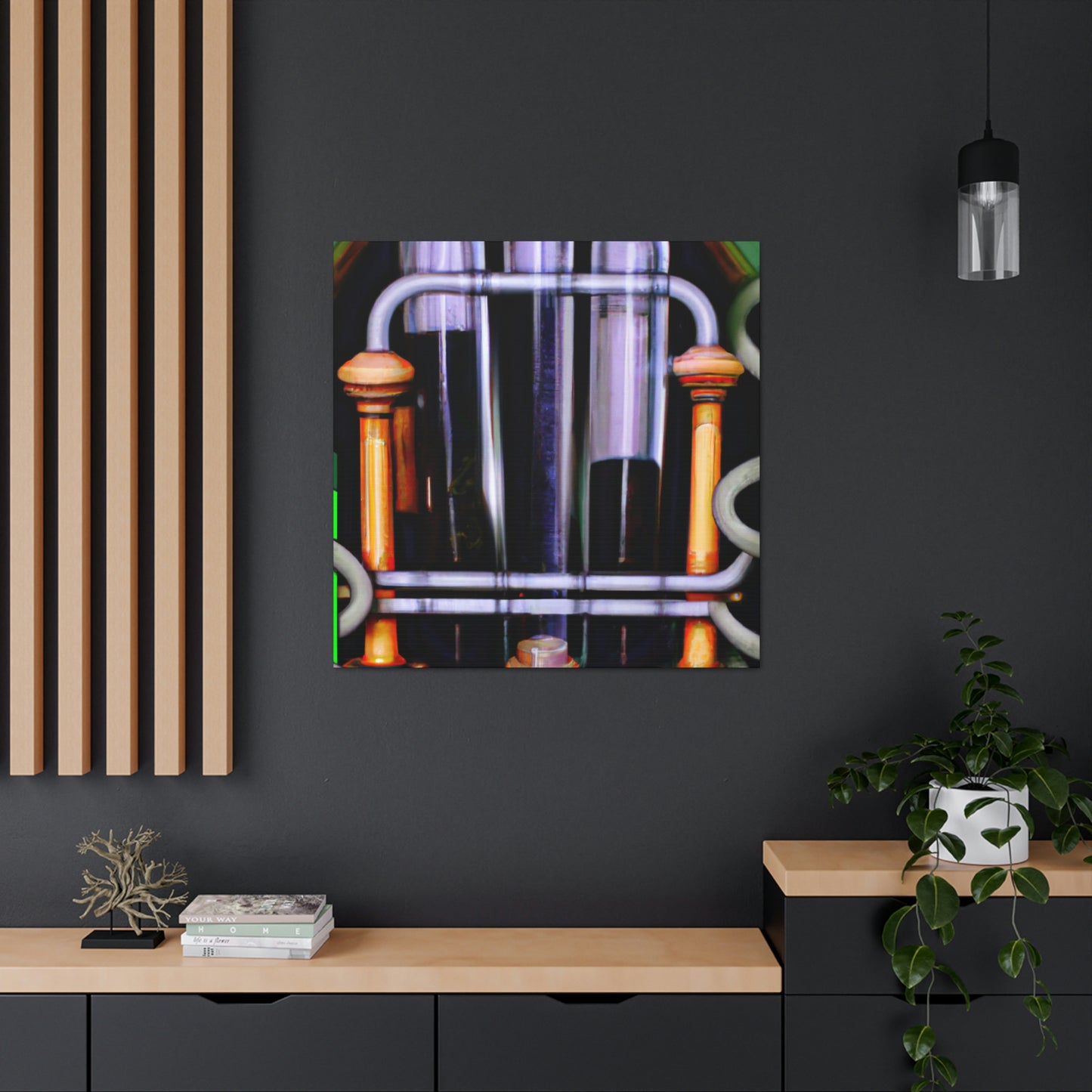 "Test Tubes Panorama" - Canvas