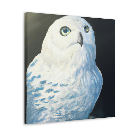 Snowy Owl on Ice - Canvas