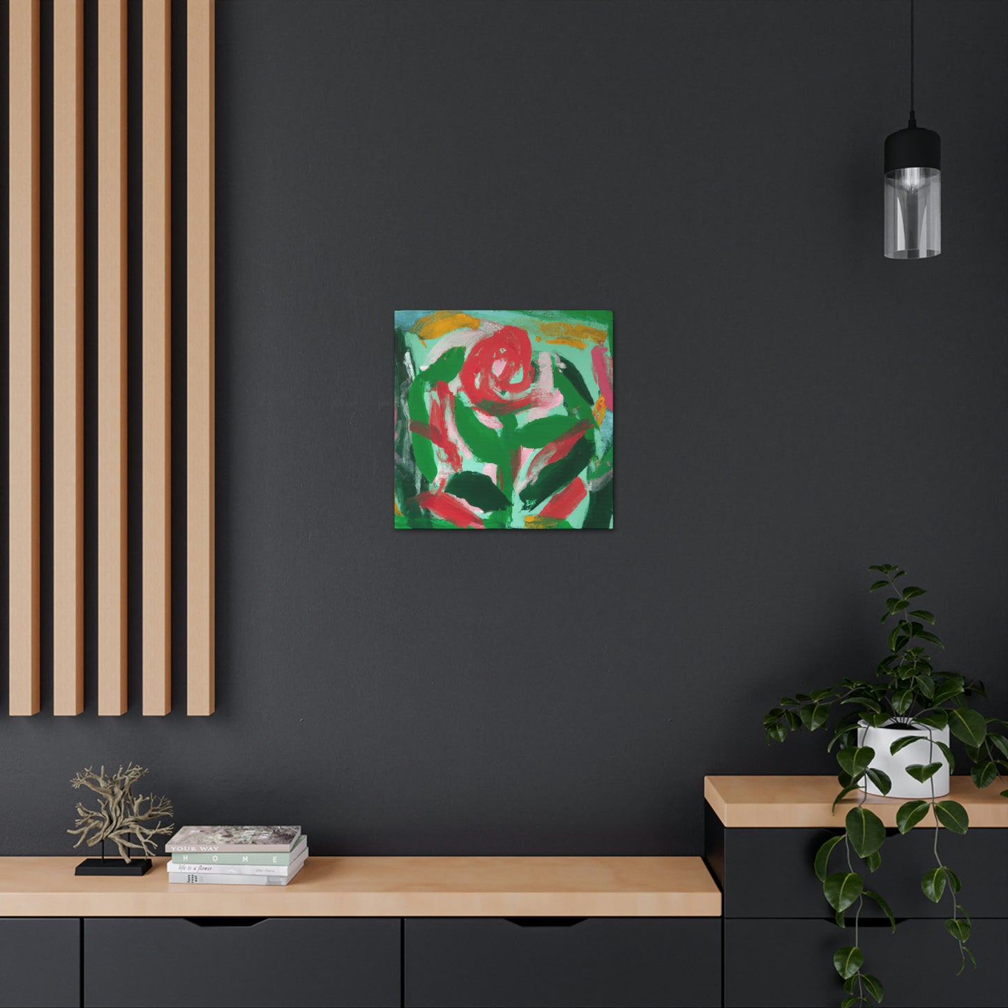 "Rose in Expressionism Era" - Canvas