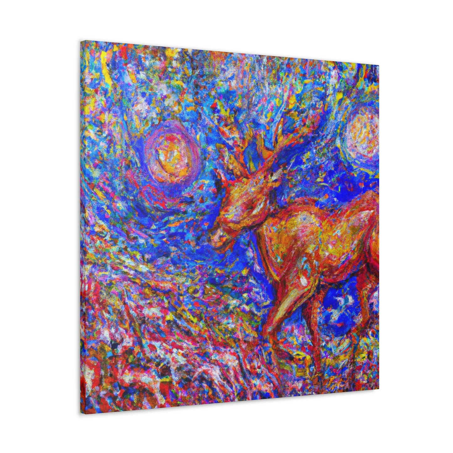 Reindeer in Expressionism - Canvas