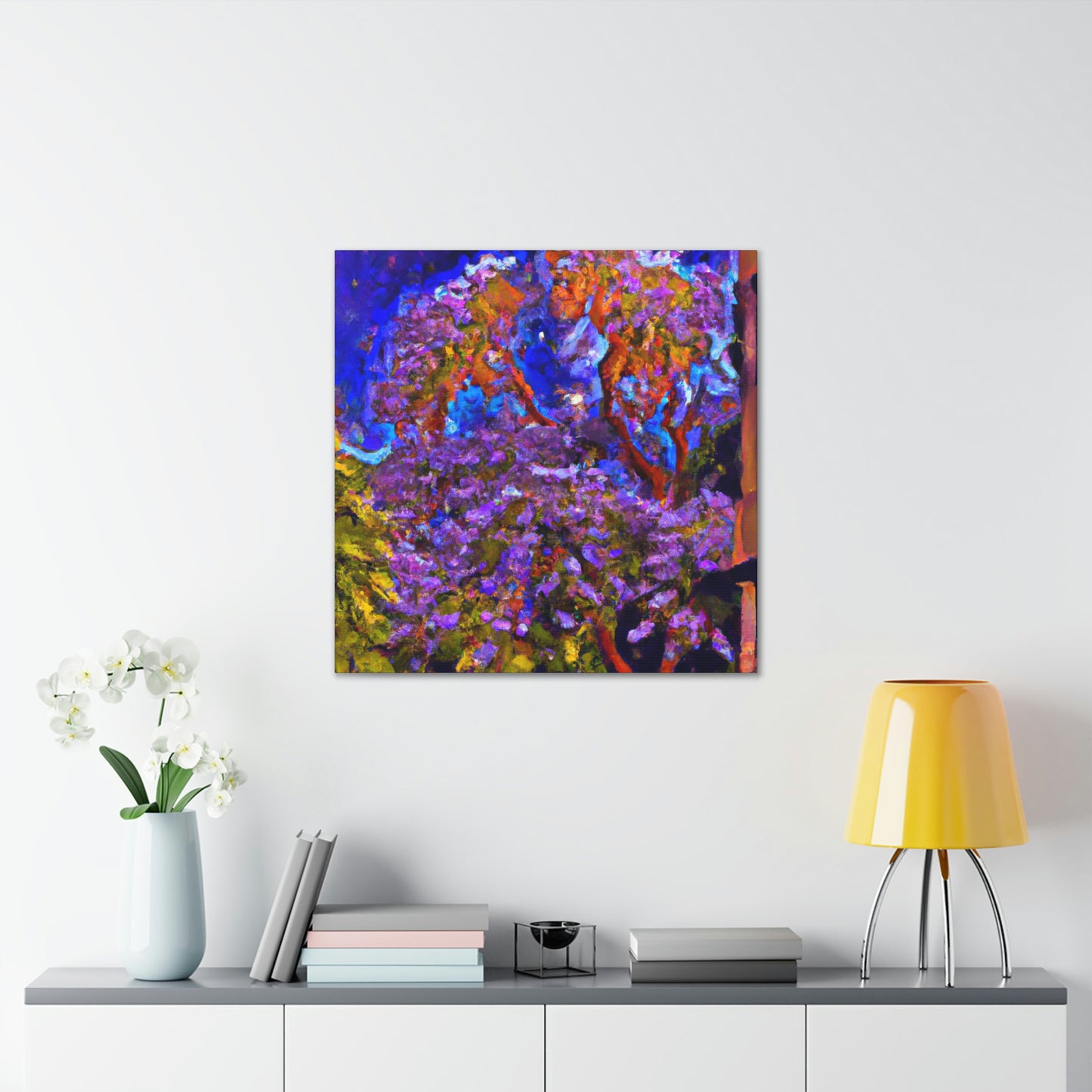 "Vibrant Jacaranda Tree" - Canvas