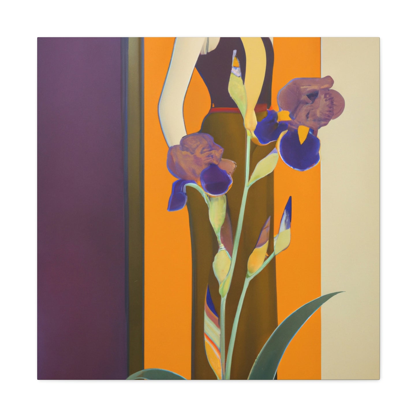 Iris in Splendor Glows - Canvas